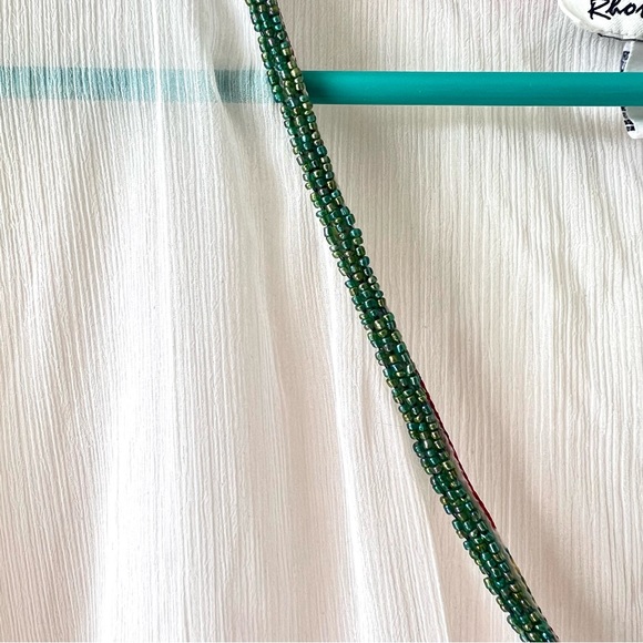 RHONA SUTTON Floral Sequin Embellished Drawstring Swim Cover Up—SZ. S/M - Picture 13 of 15